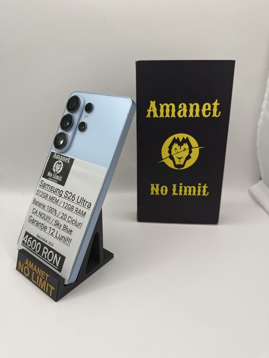 Samsung S26 Ultra 512GB Blue Nou Garantie si Factura 1an , AMANET NO LIMIT.