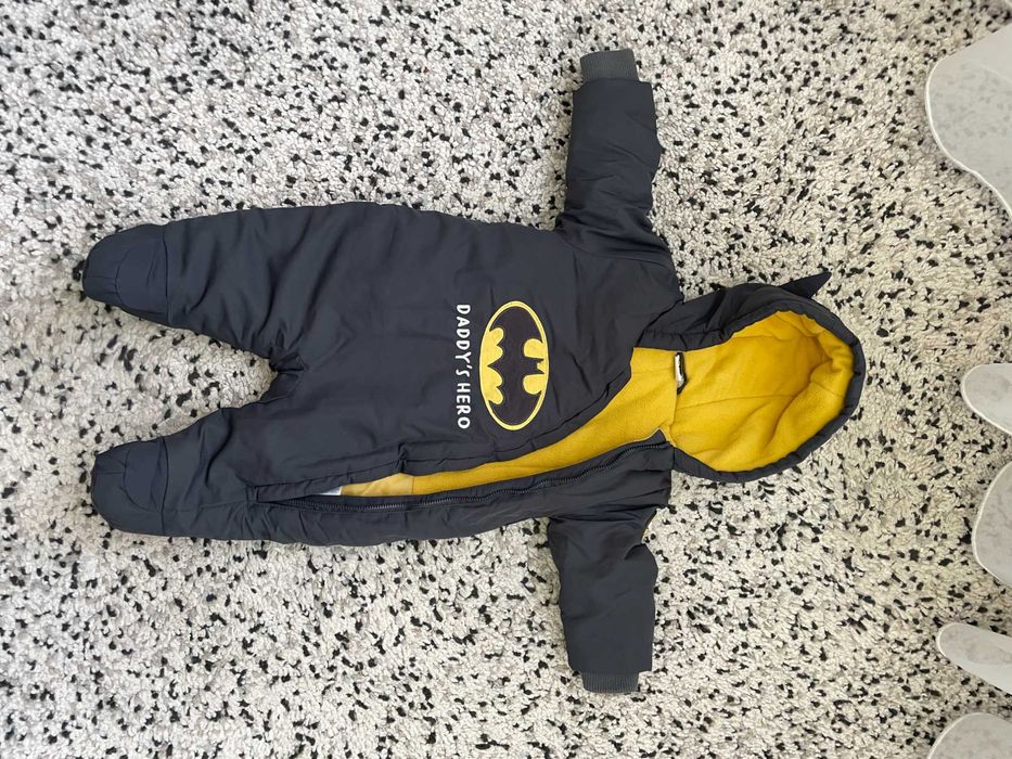 Combinezon Batman Geaca iarna bebelusi groasa