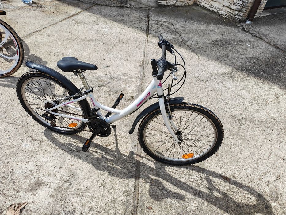 Детско колело Cross Alissa 24" – бяло с розово