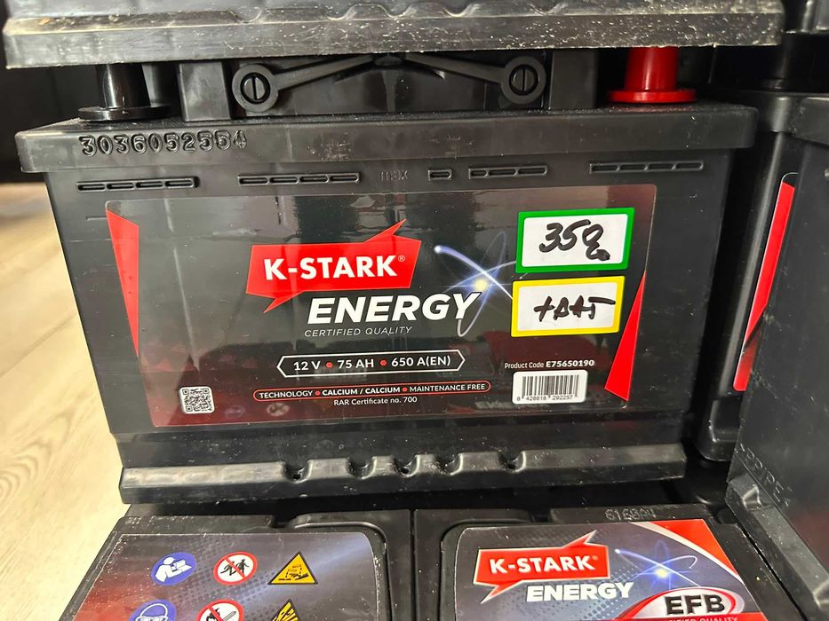 Baterie K-STARK 12V 75AH 650A (EN)
