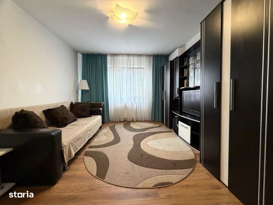 Apartament cu 1 camera, 22 mp utili, etaj 3, mobilat- zona Buziasului — fotografia 1