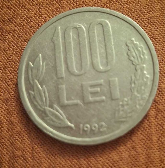 Moneda 100 lei din 1992 cu Mihai Viteazul