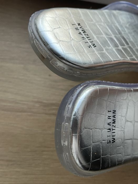 Sandale Stuart Weitzman 38 piele cu talpa jelly