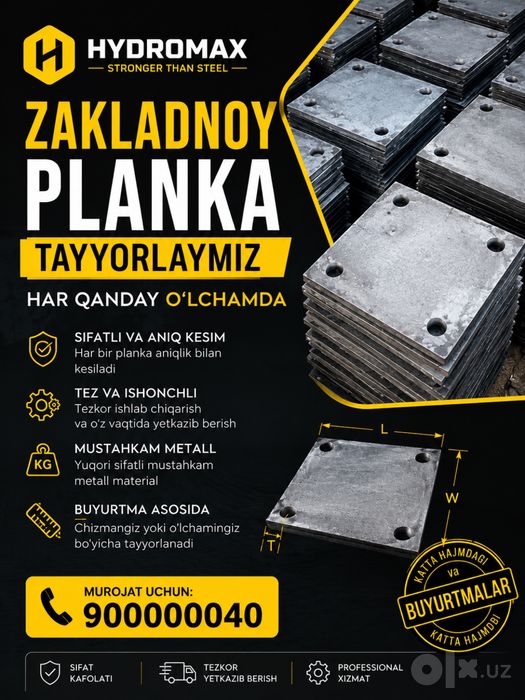 Zakladnoy planka lazer hizmati