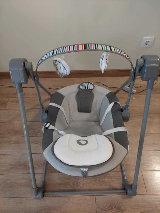 Бебешка електрическа люлка-шезлонг Lionelo Otto Cozy Grey
