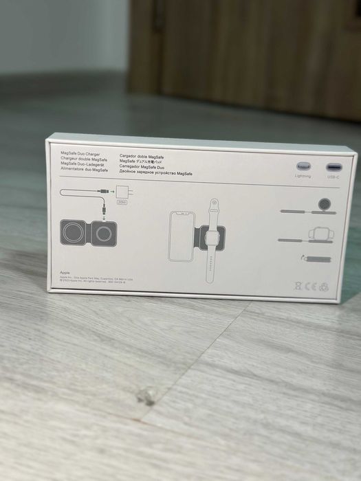 Incarcator wireless MagSafe Duo Charger, USB-C, 14W NOU