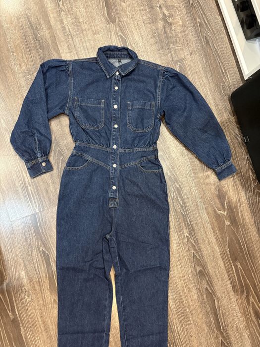 Дамски дънков гащеризон.Нов!