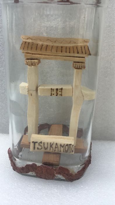 Sticle artizanale cu sculptura din lemn  Cadou!