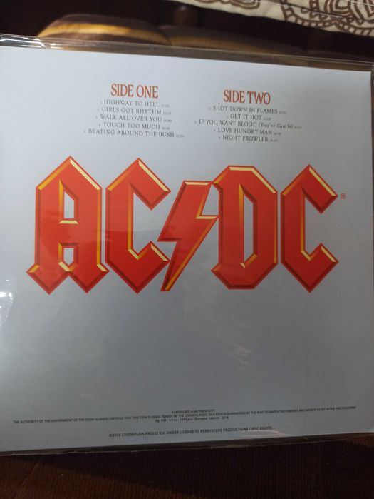 2 Dollars 2018  AC/DC Highway to Hell Сребърна Монета 1973 бр Тираж !!