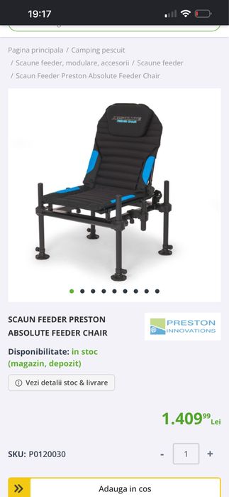 Scaun feeder preston absolute feeder chair