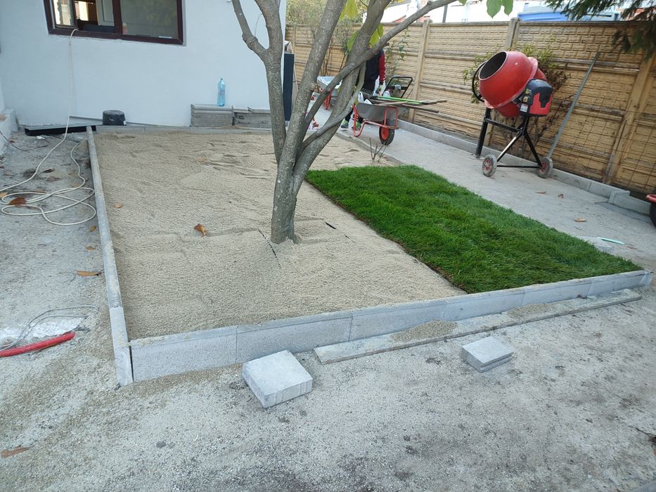 Gazon rulou 24 de lei m2. Transport și montaj inclus.Tuia zmarald .