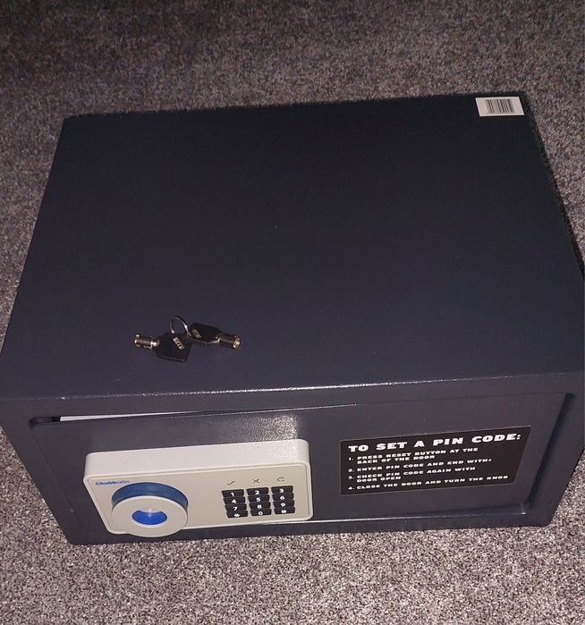 Seif digital dar și cu 2 chei rezerva