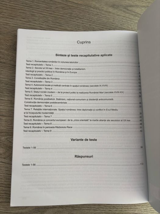 Carte istorie bacalaureat