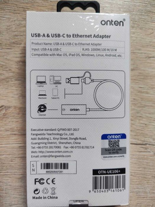 USB HUB Onten OTN-EU106+
