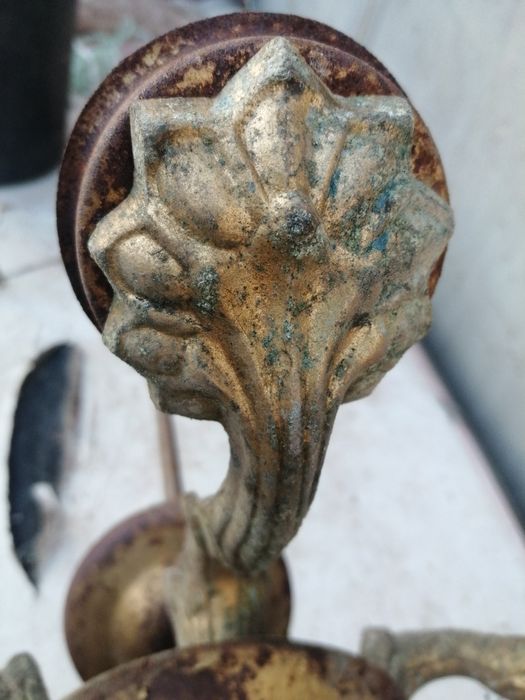 Бронзовая люстра послевоенных лет