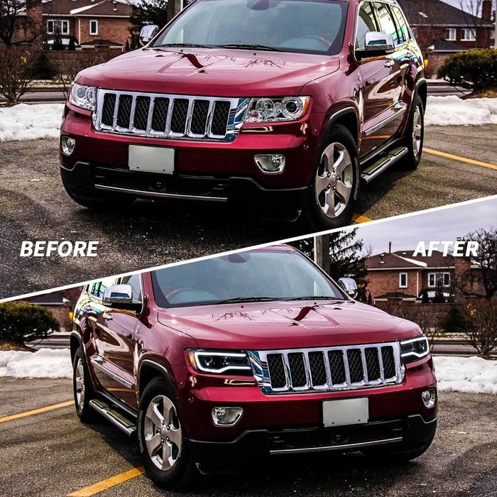 Комплект LED фарове за GRAND CHEROKEE 2011 - 2013 с начална анимация