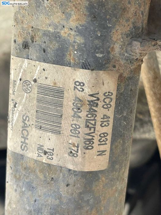 Amortizor Telescop cu Arc si Flansa Dreapta Fata Skoda Superb 2 2008 - 2015 Cod 3C0413031N [C4159]