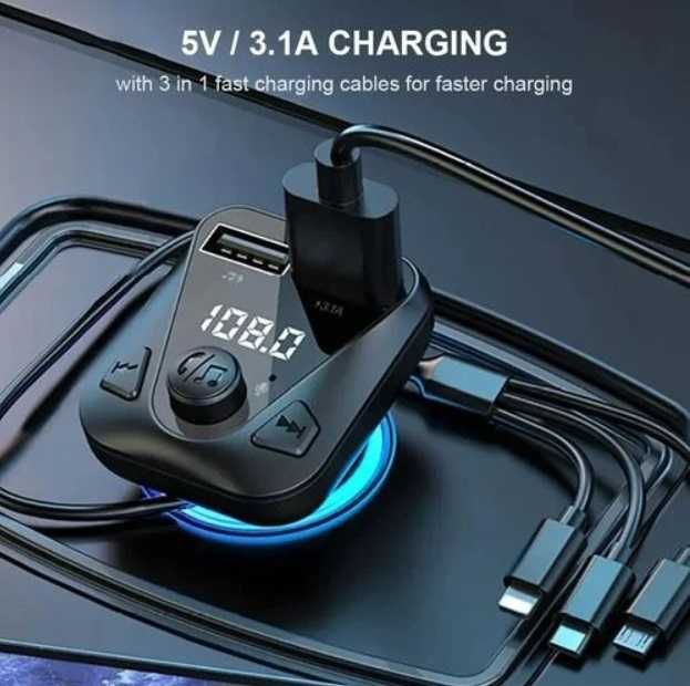 Трансмитер + зарядно с 3 Кабела CS10 A-3866