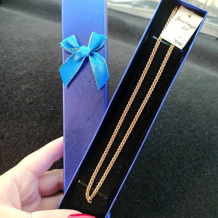 Золотая нежная цепочка золото 585 Доставка. Коробка в бонус)