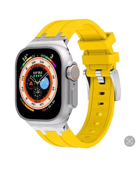 Curea Husa Incarcator Titanium Soft Iphone Apple Watch Ultra