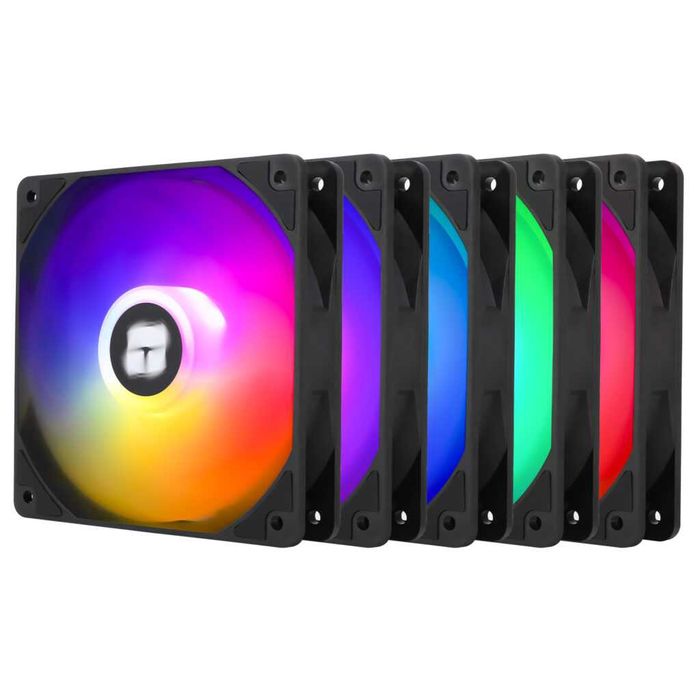 Set 5 Ventilatoare Thermalright TL-C12C-S ARGB - 120mm (Black & White)