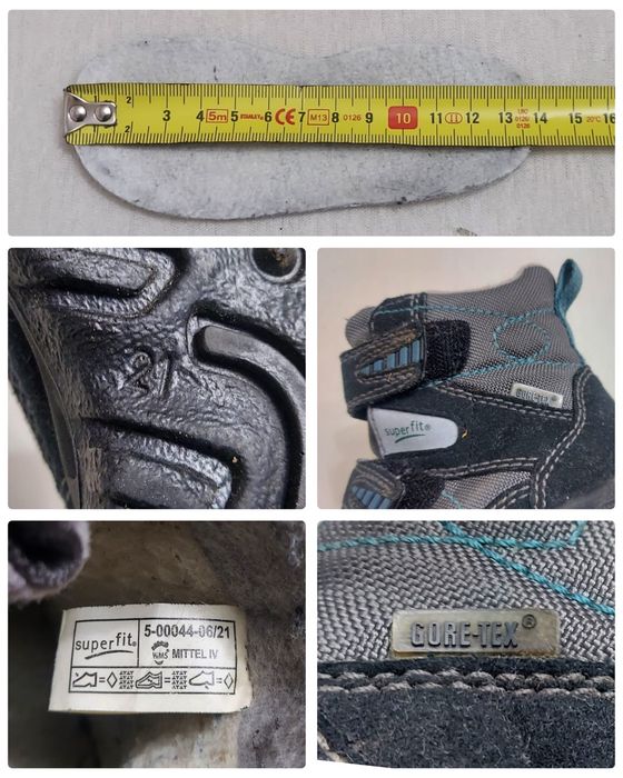 Ghete iarna Super Fit Gore-tex, cizme zapada, impermeabile, lână nr 21