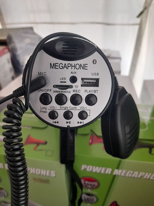 Мегафон Рупор 50 ватли энг кучлиси Доставка Бор почта оркали