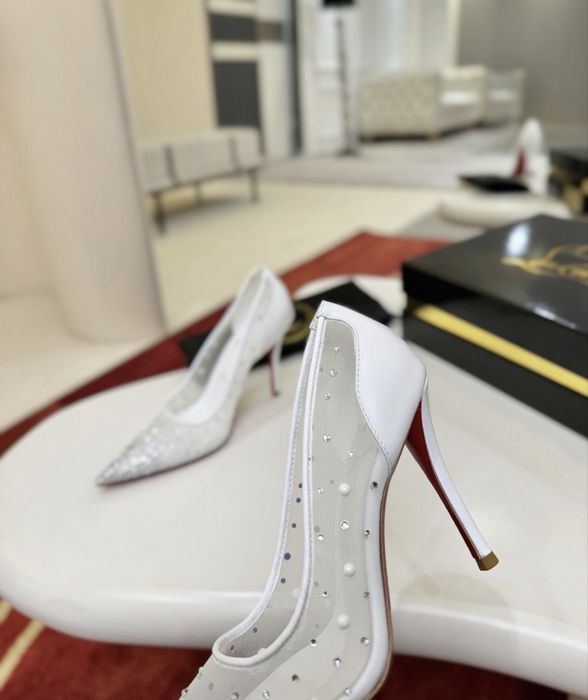 Pantofi Christian Louboutin Degastrass Perla 100 premium piele naturala pe comanda