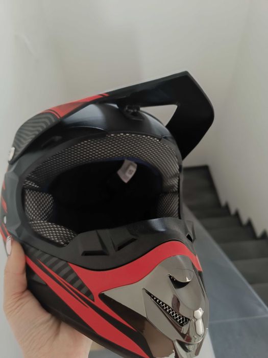 Каска за мотор крос детска,размер S