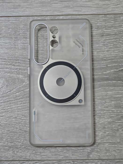 Husă magnetică Samsung Galaxy S25 Ultra IMD – răcire pasivă, alb trans