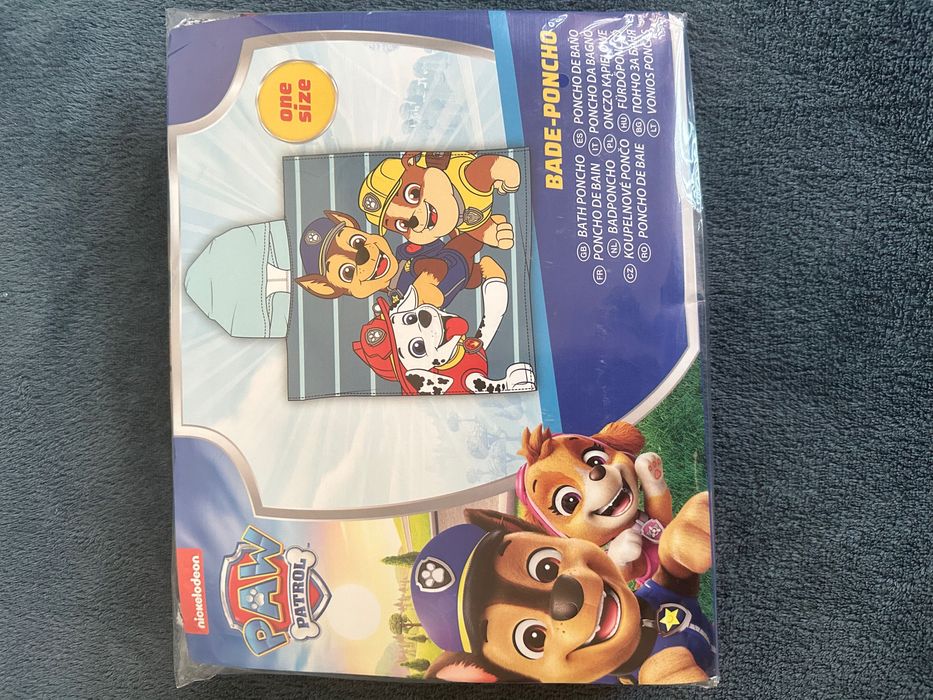 Детско плажно пончо Пес Патрул