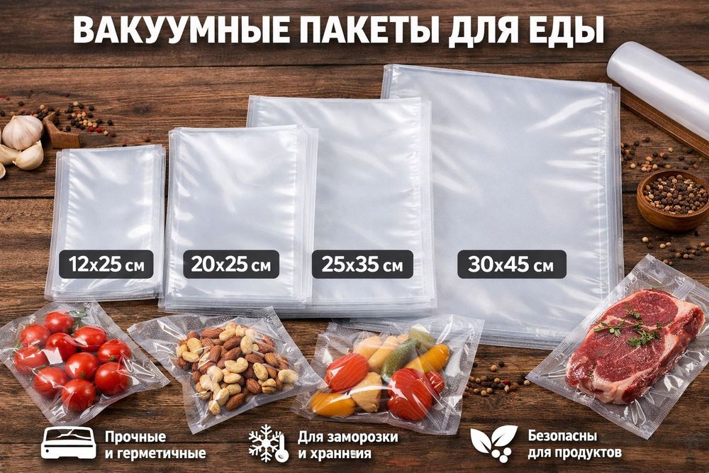 Вакуумные пакеты, для вакуматора