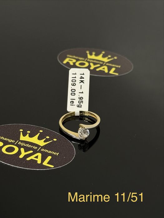 Bijuteria ROYAL : Inel AUR 14K NOU / 1.95 GR
