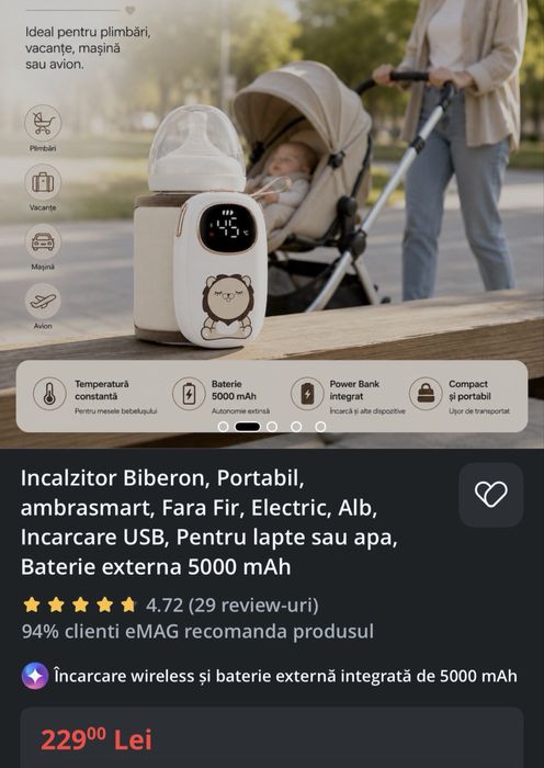 Incalzitor biberoane
