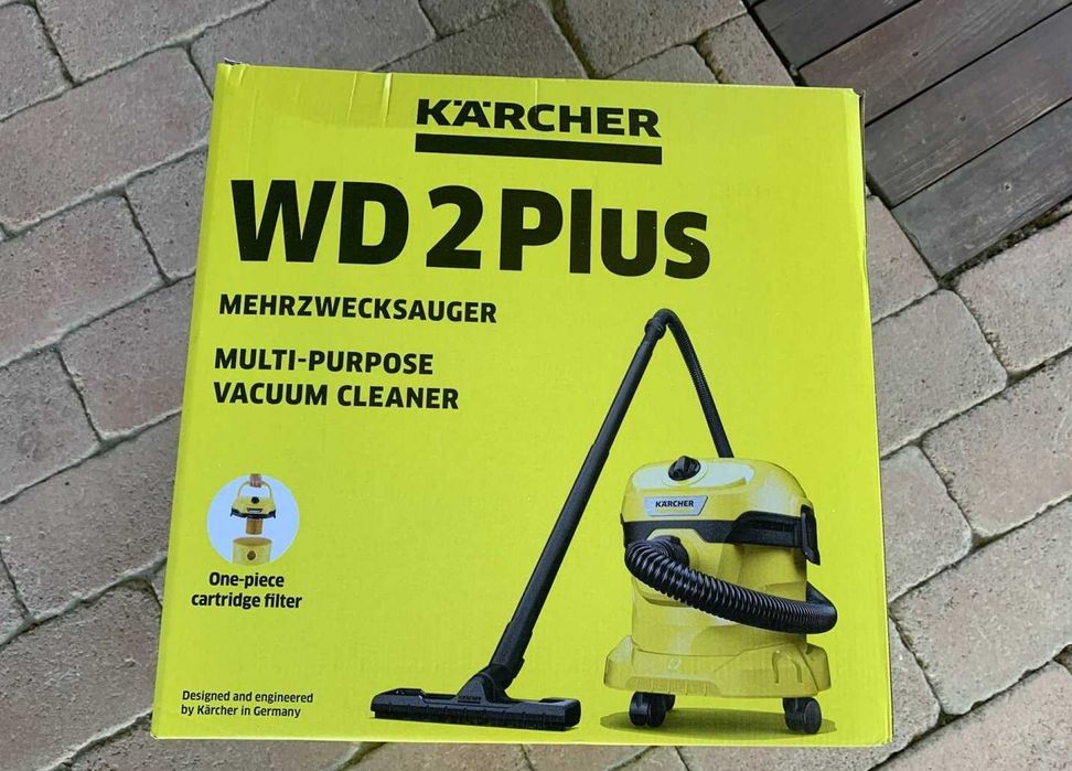 Мултифункционална прахосмукачка за сухо мокро почистване Karcher WD 2 Plus V-12/4/18 1000 W  12 л.