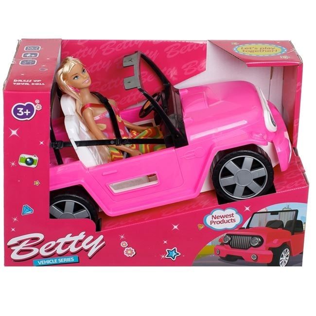 Кукла с джип кабрио