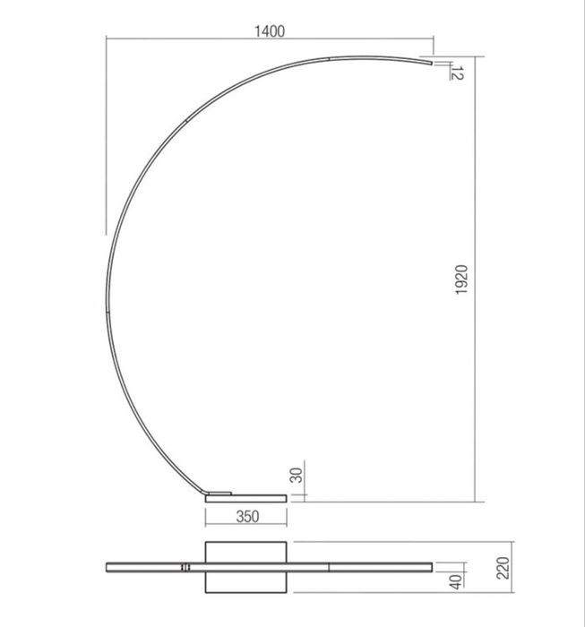 Lampadar Led Carver 16W