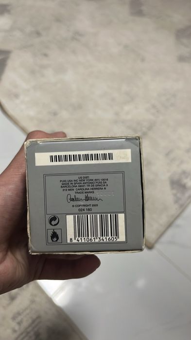 Carolina Herrera 212 Men 100 мл (оригинал)