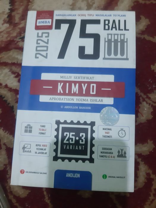 Master matematika . Kimyo toplam . Kimyo 75 ball. Kimyo 9