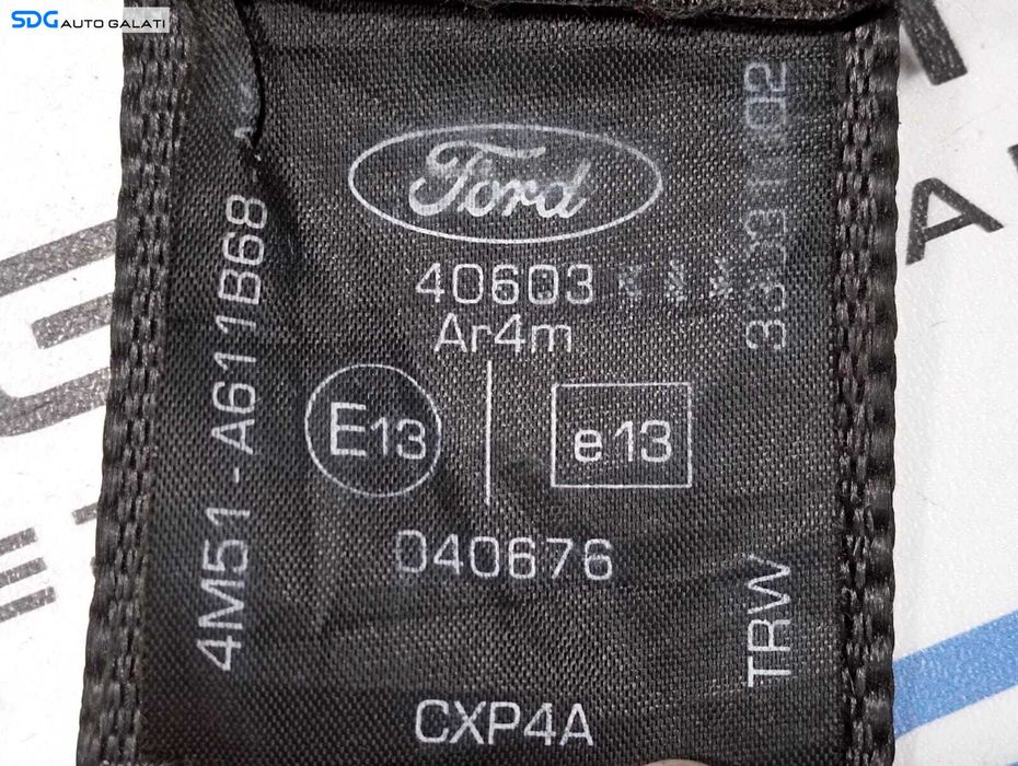 Centura Siguranta Stanga Spate Ford Focus 2 2004 - 2011 Cod 4M51-A611B68-AK [M4489]