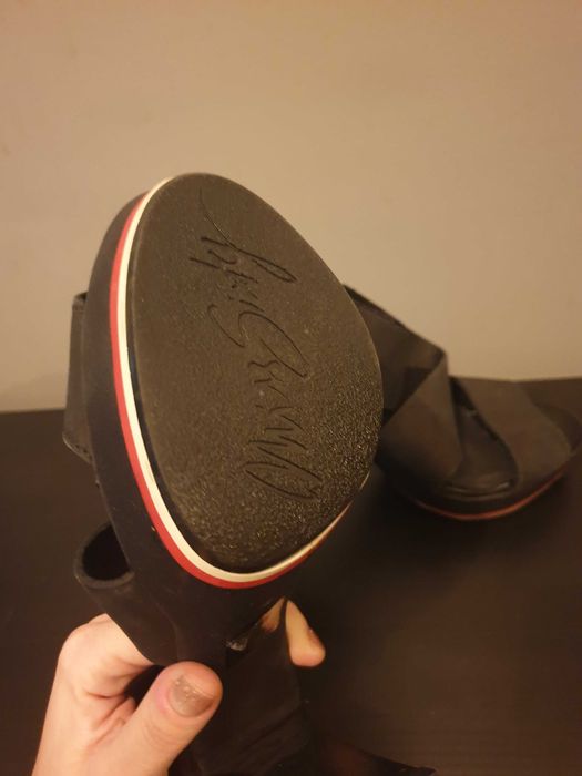 Miss sixty кожени сандали/обувки на висок ток