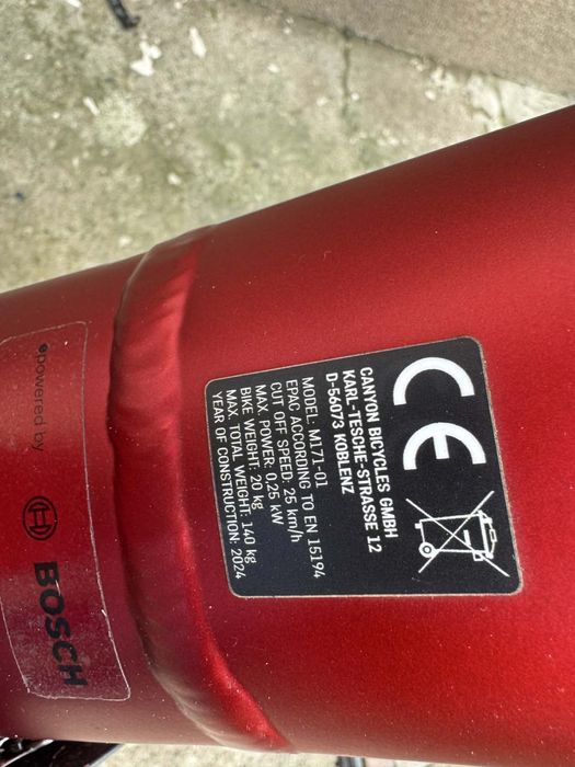 Електрически велосипед Canyon 29 цола колело