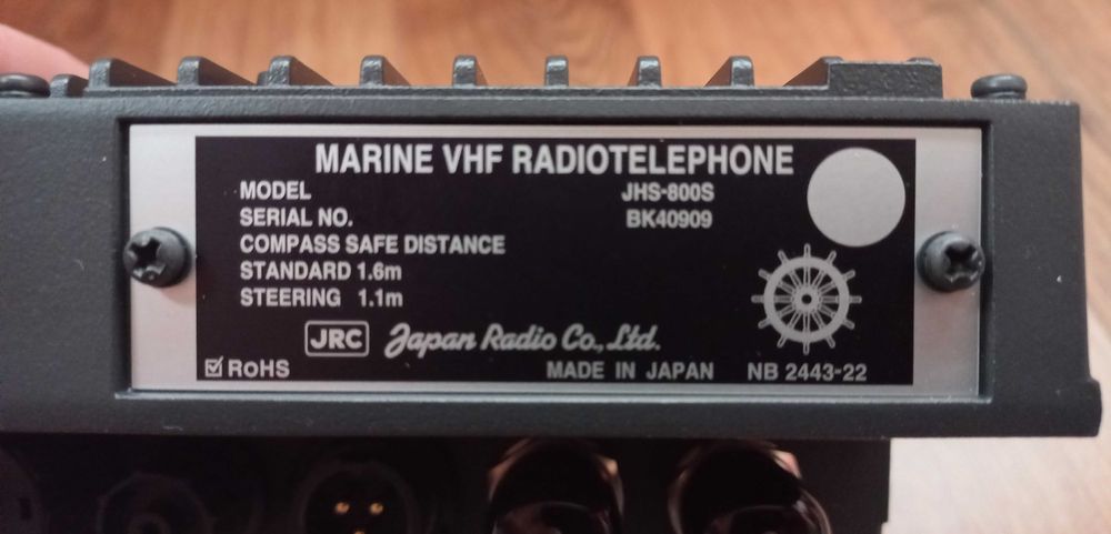 Marine VHF radiotelephone JHS-800S / JRC JHS  - 800s VHF Radio