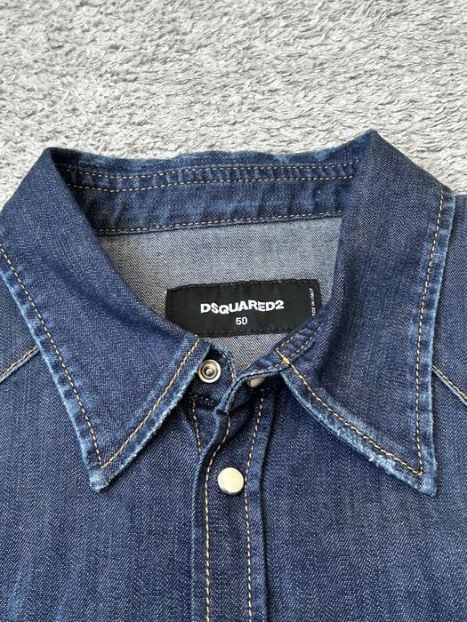 DSQUARED2 Shirts - Blue Men's Denim Shirt  50