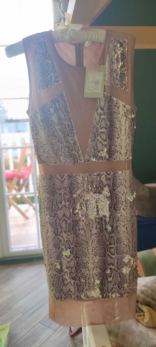 Rochie BSB cu paiete aurii superba