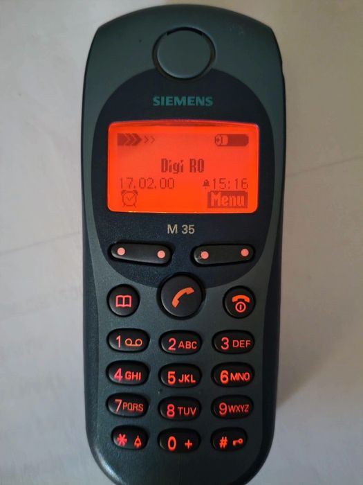 Siemens m35 cu încărcător original ( decodat, leduri schimbate)