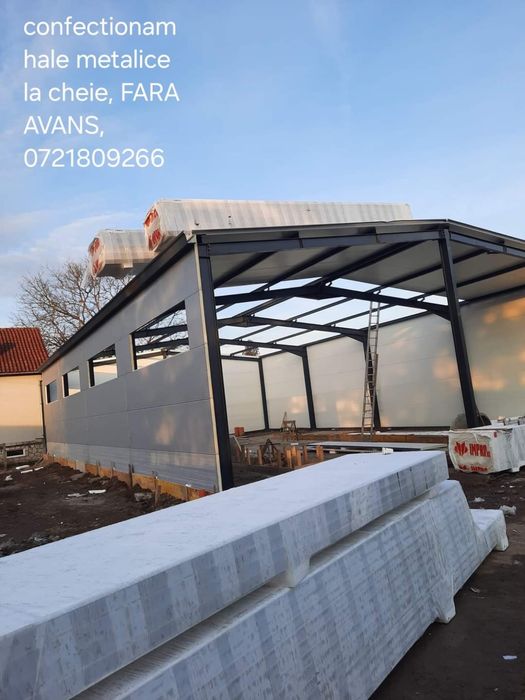 Vand hala metalica 10x20 panouri sandwich conform proiect de executie