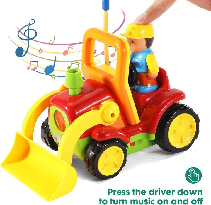 Lovely Багер, Строителна кола със светлини и музика, с дистанционно