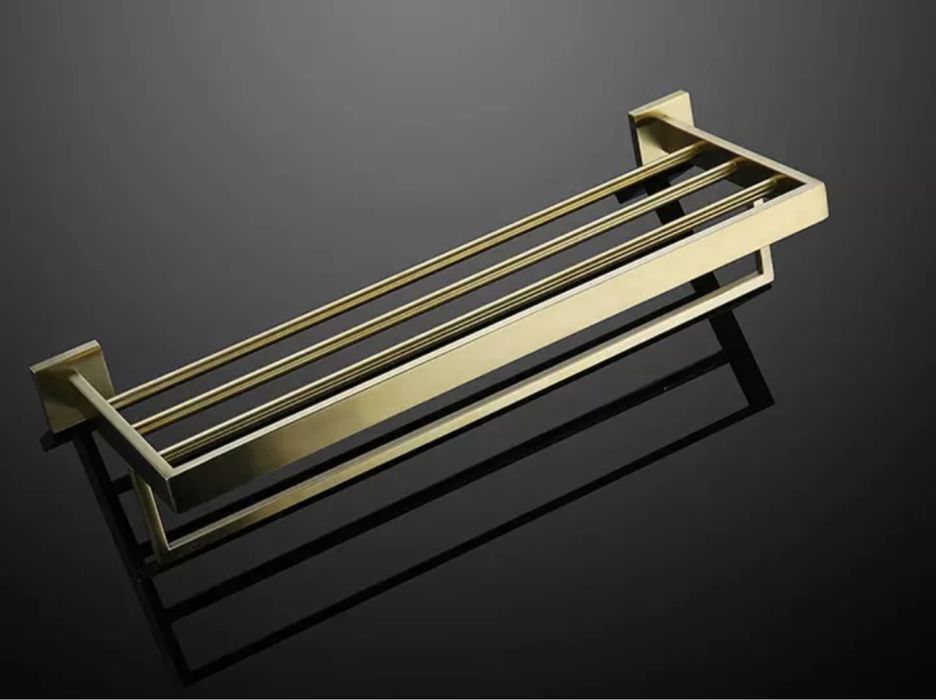 Vand suport prosop/prosoape auriu slefuit mat ,sigilat, nou