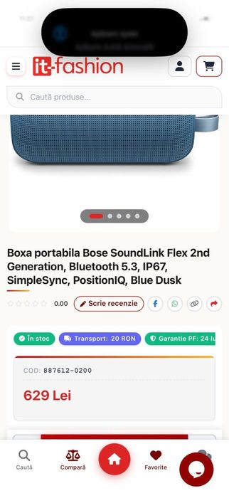 Boxa portabila Bose SoundLink Flex 2nd Generation sigilata